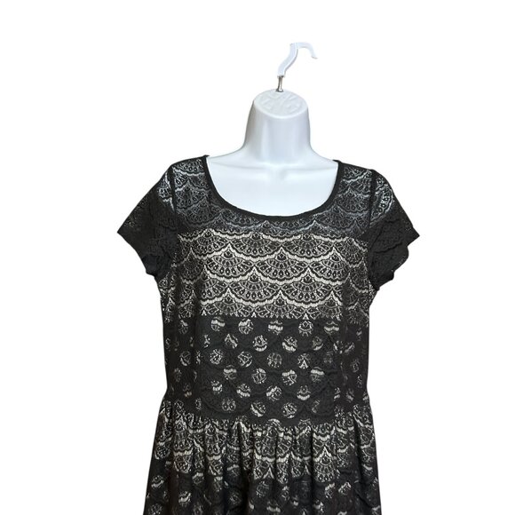 Maison Jules Womens Dress Size M Black Lace - Picture 2 of 8
